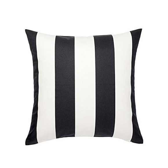 IKEA Accents Ikea Vargyllen Cushion Pillow Cover White Black